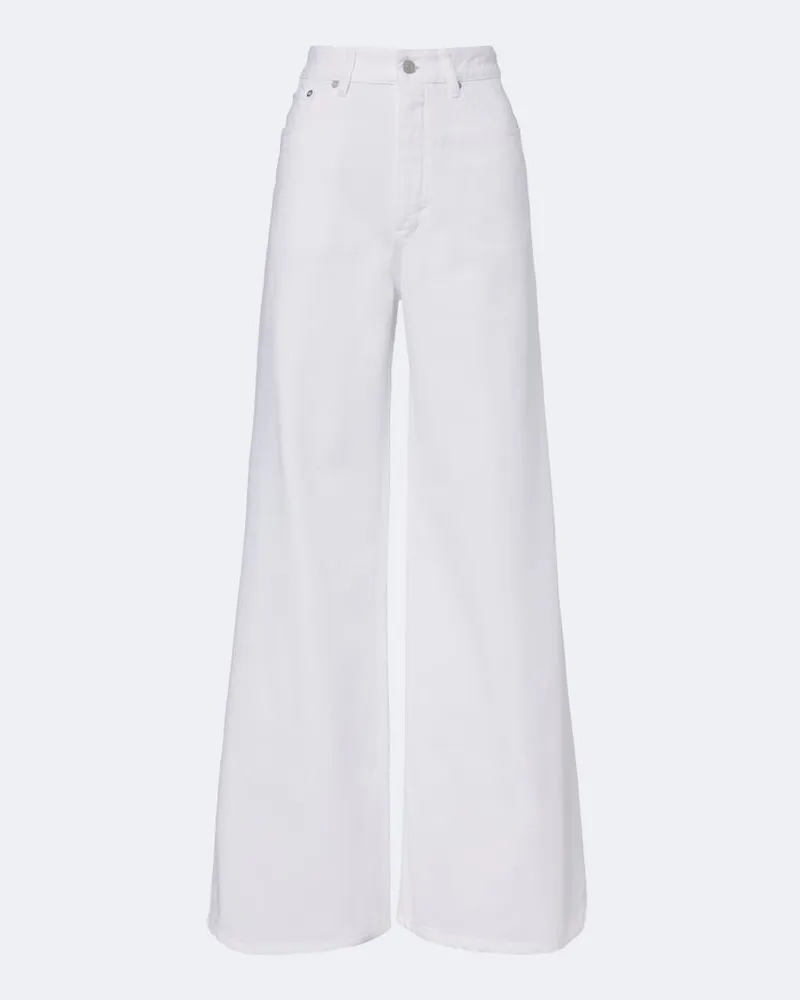 Alaïa Alaïa Jeans a gamba larga Bianco