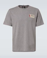 Moncler T-shirt in jersey di cotone Grigio