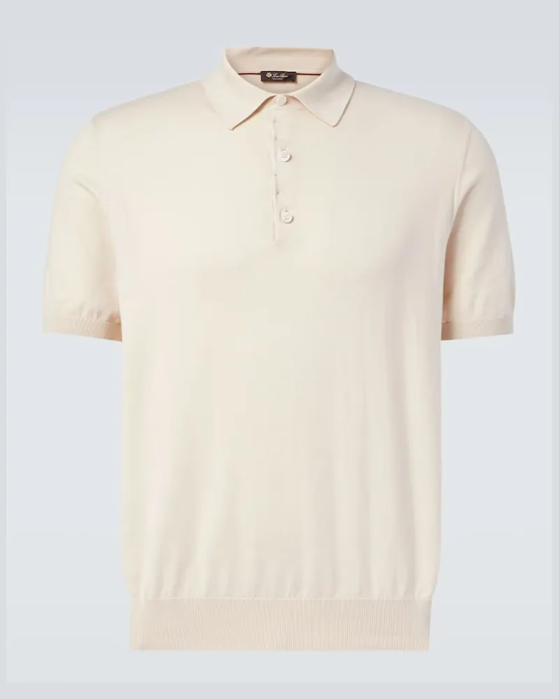 Loro Piana Polo Ice Wish in cotone Beige