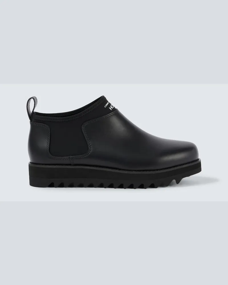 Comme des Garçons Comme des GarÃ§ons Homme Stivali in pelle con logo Nero