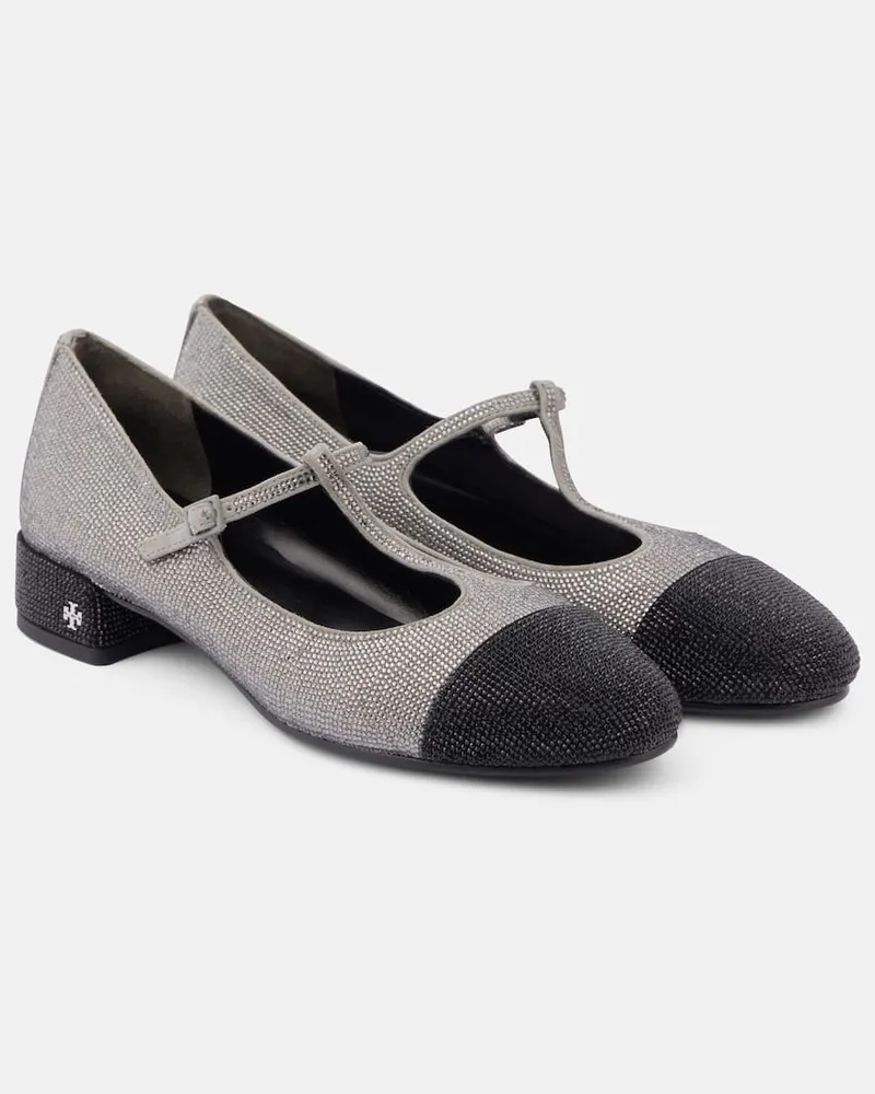 Tory Burch Ballerine Mary Jane con cristalli Nero
