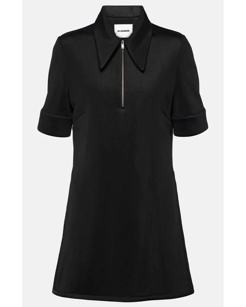 Jil Sander Miniabito con zip Nero
