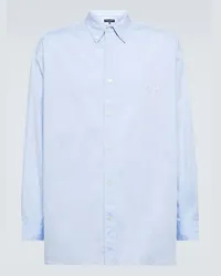 Comme des Garçons Comme des Garçons Homme Camicia in cotone con ricamo Blu