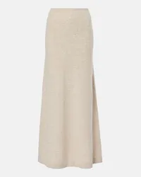 Aya Muse Gonna lunga Luna in cashmere Beige