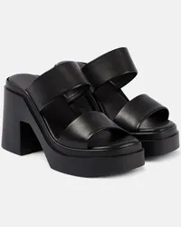 Robert Clergerie Mules Next in pelle con plateau Nero