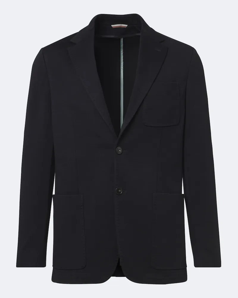 Canali Blazer in lana monopetto Blu