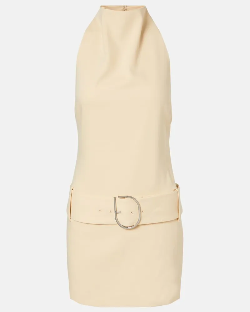 SIR Abito corto Sabina con cintura Bianco