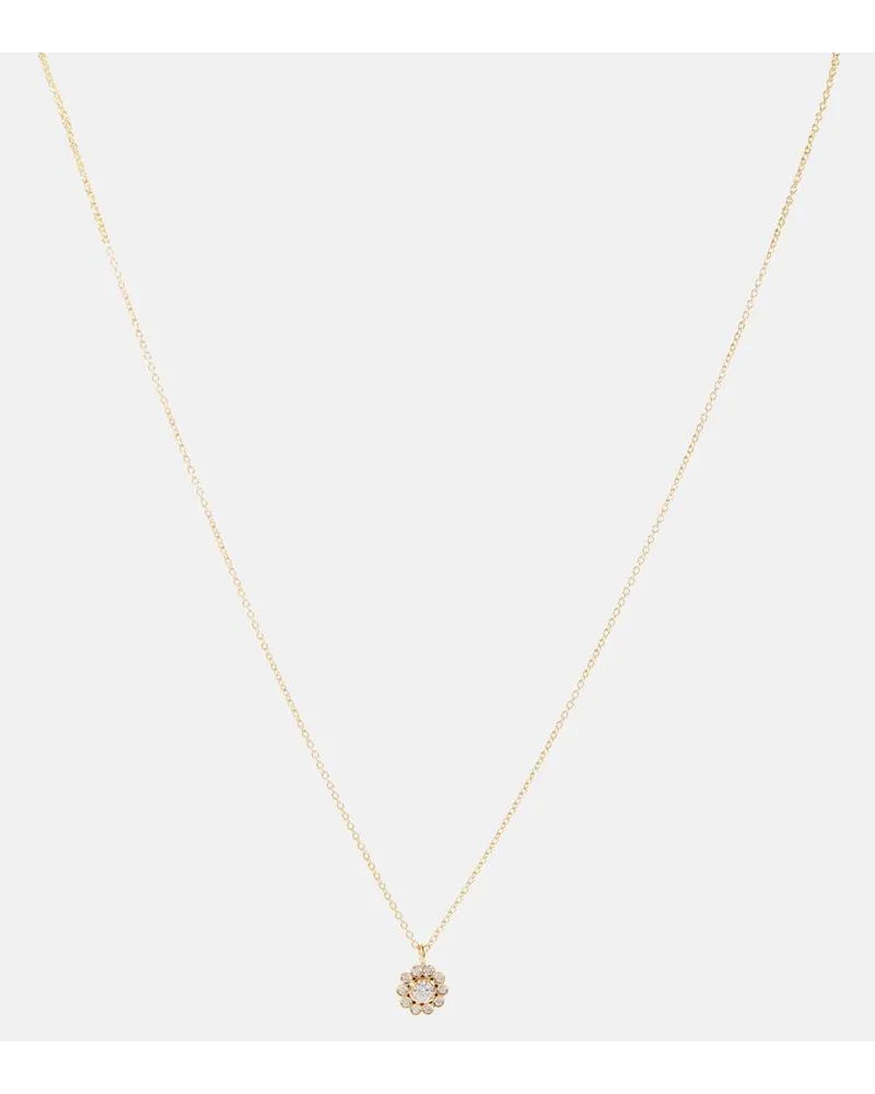 Sophie Bille Brahe Collana Soleil Simple in oro 18kt con diamanti Oro