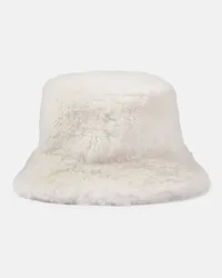 Moncler Cappello da pescatore in shearling Beige