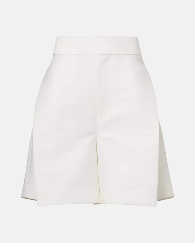 Victoria Beckham Shorts a vita alta Bianco