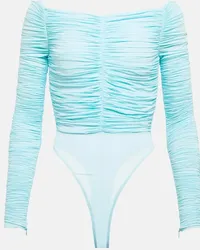 Alex Perry Body con rouches Blu