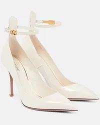 Valentino Garavani Pumps VLogo in vernice Bianco