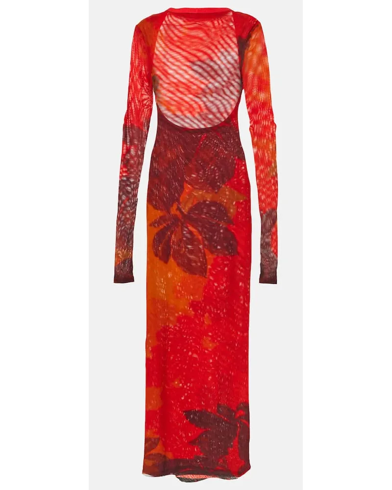 SIR Abito lungo Libertine in mesh Rosso