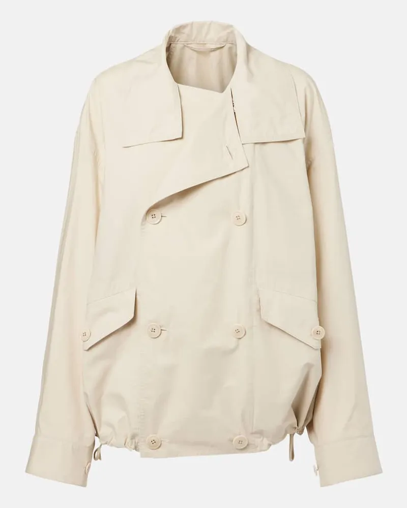 Christophe Lemaire Trench tecnico cropped Beige