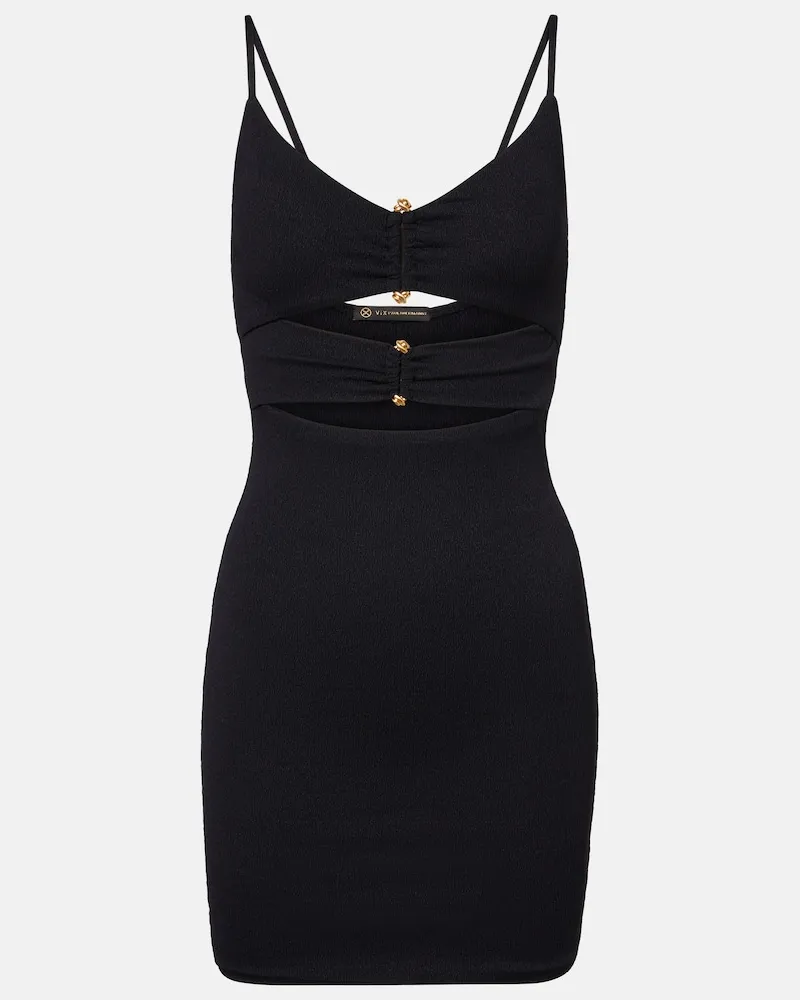 ViX Abito corto Nika con cut-out Nero