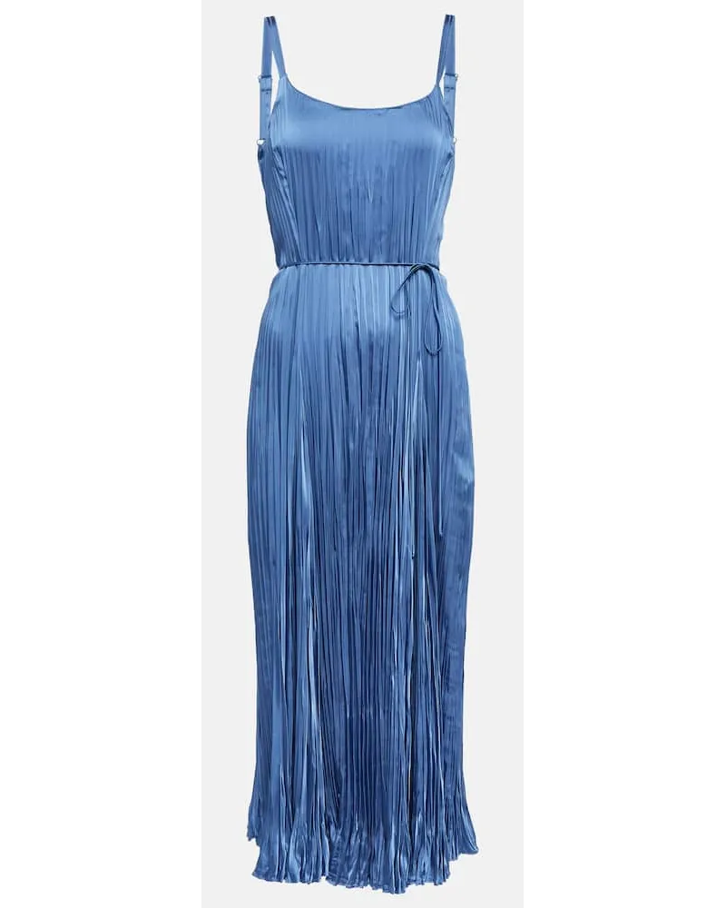 Vince Abito midi in raso Blu