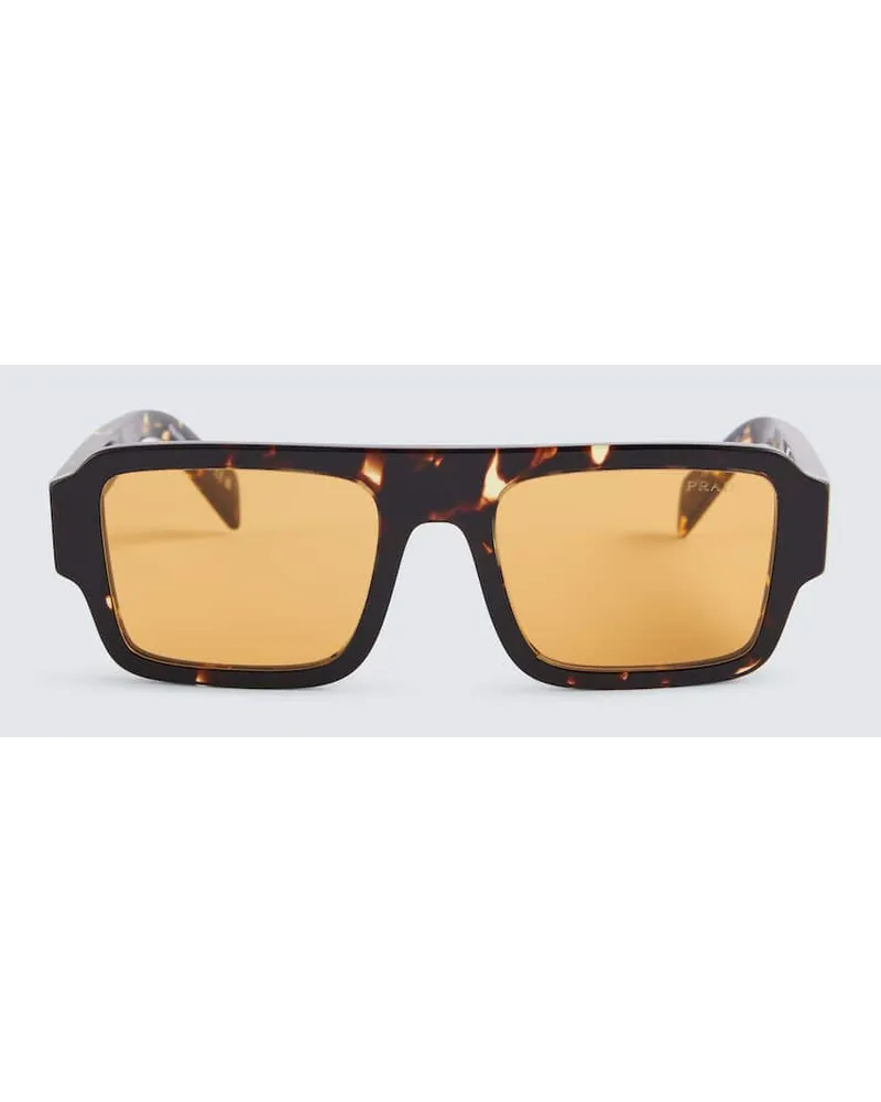 Prada Occhiali da sole tartarugati Marrone
