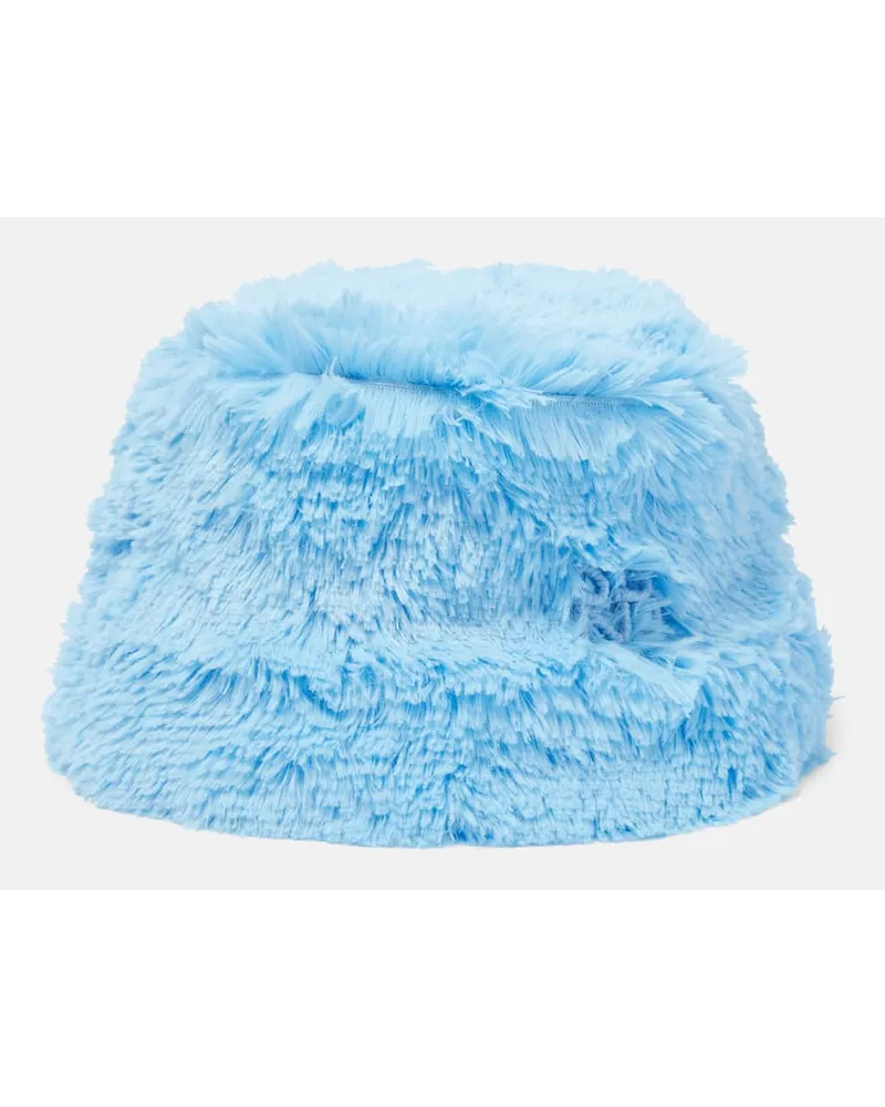 RUSLAN BAGINSKIY Cappello da pescatore in teddy Blu