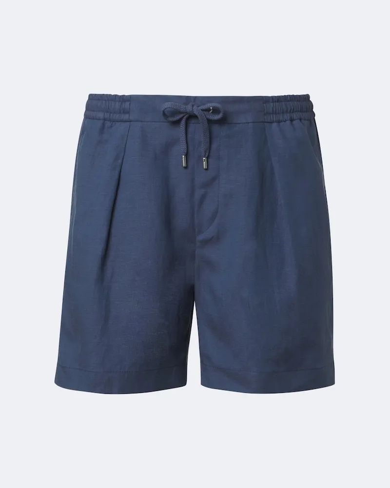 Ralph Lauren Shorts in seta e lino Blu