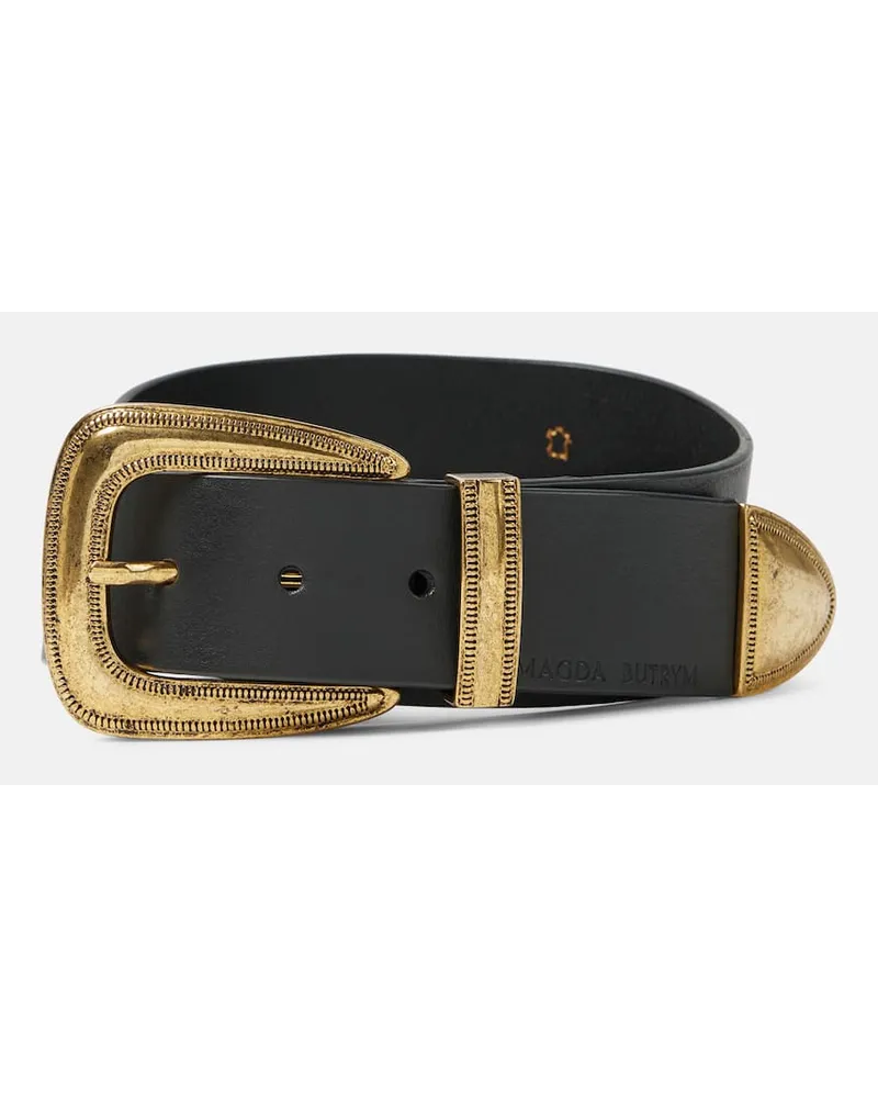 Magda Butrym Cintura in pelle Nero