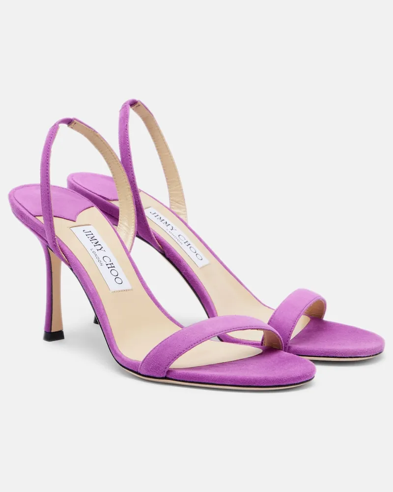 Jimmy Choo Sandali slingback Jenn in suede Viola