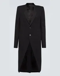 Rick Owens Cappotto Fogpocket Neue in lana vergine Nero