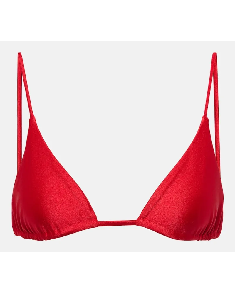 JADE SWIM Top bikini a triangolo Via Rosso