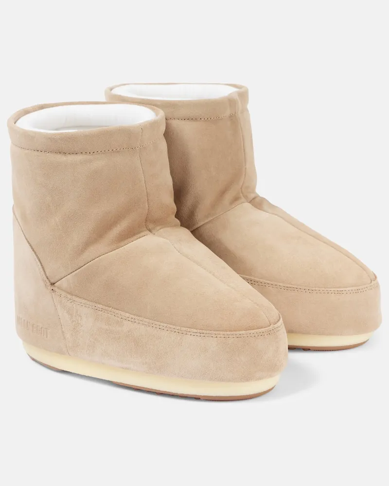 Moon Boot Stivali doposcÃ¬ Icon Low in suede Beige