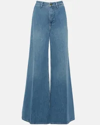 Frame Denim Jeans Extra Wide Leg a vita alta Blu