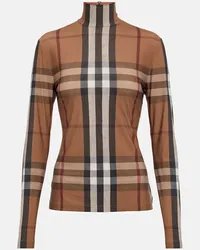 Burberry Top in jersey Vintage Check Multicolore