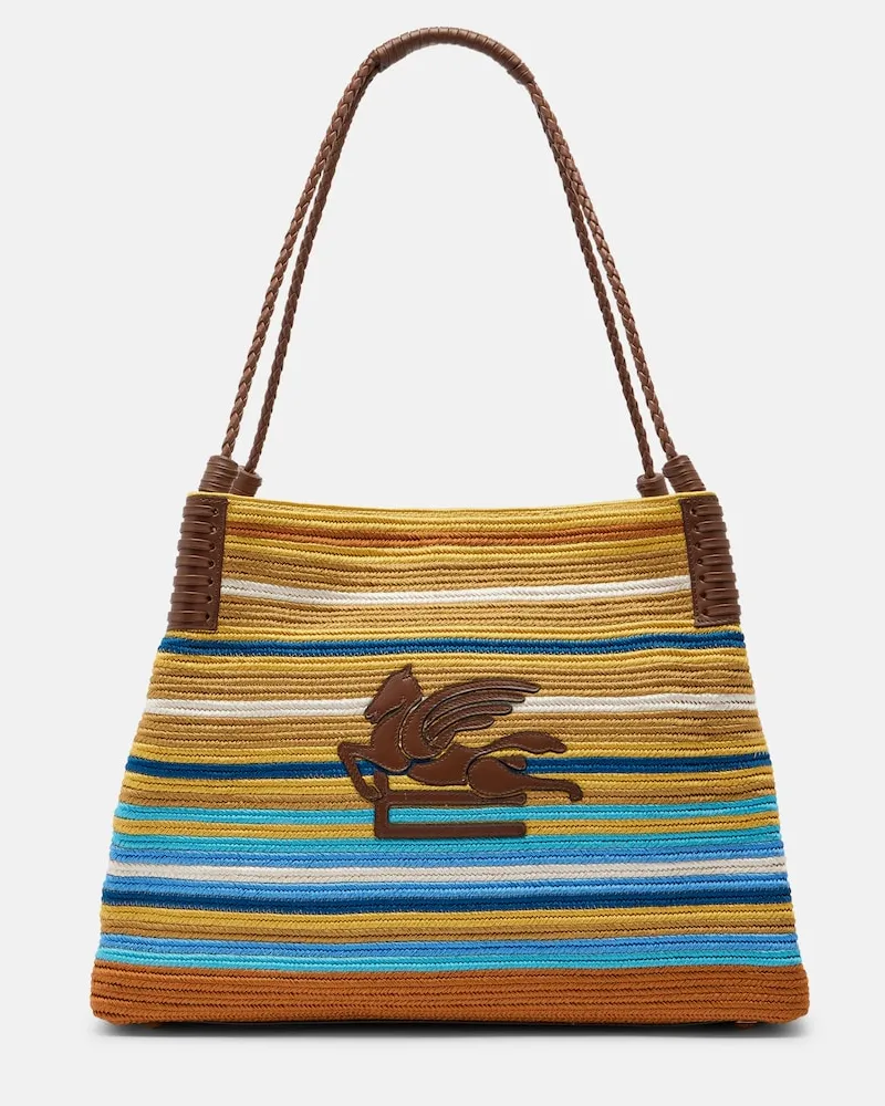Etro Borsa Libra Medium a righe Multicolore