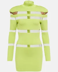 Balmain Miniabito con mesh Verde