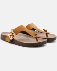 Tory Burch Sandali infradito Mellow in suede Marrone