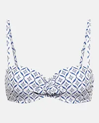 Heidi Klein Top bikini a fascia Capri con stampa Multicolore