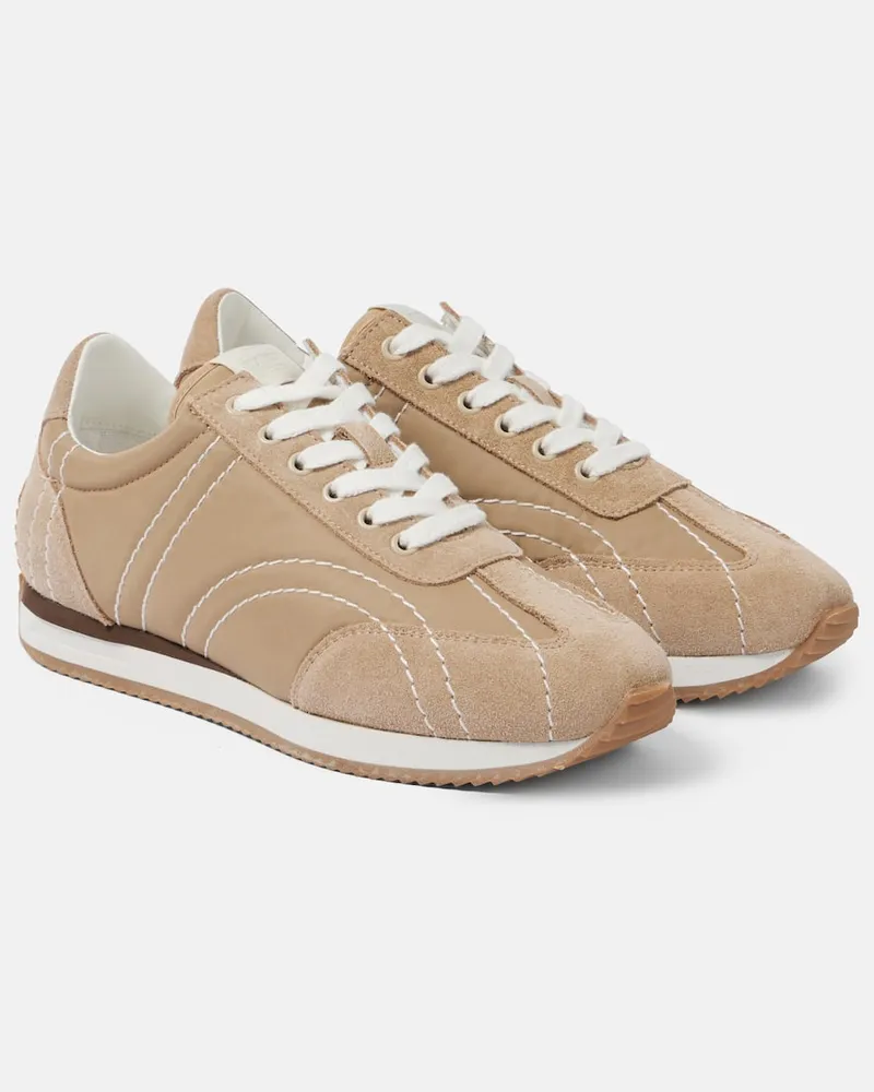 Totême Sneakers Sport con suede Beige