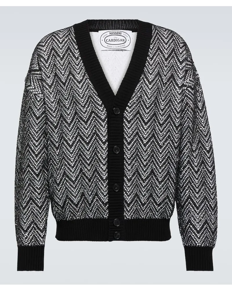 Missoni Cardigan in misto cotone Nero