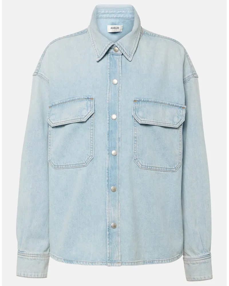 AGOLDE Camicia di jeans Gwen Slice Blu