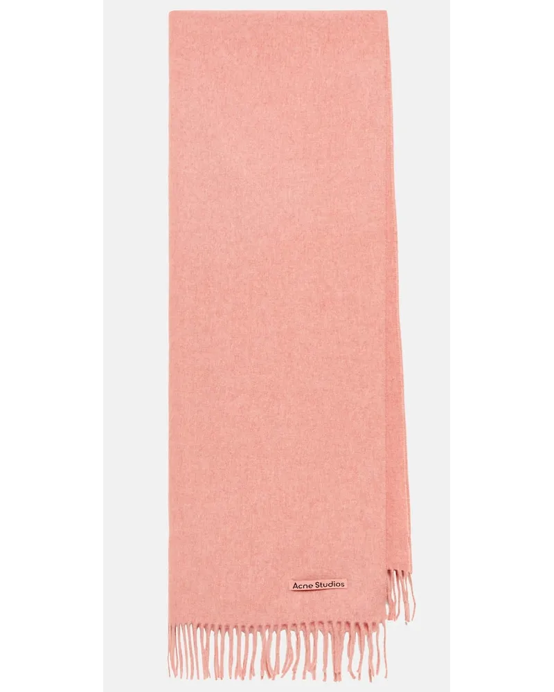 Acne Studios Sciarpa Canada in lana Rosa