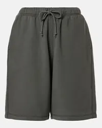 The Row Shorts Stanton in misto cotone Grigio