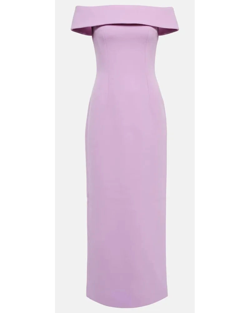EMILIA WICKSTEAD Abito lungo Sandra in lana Viola