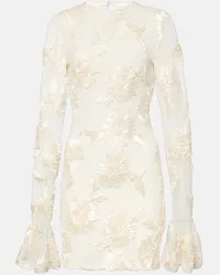 ROTATE Birger Christensen Bridal - Miniabito Rosita in mesh Bianco