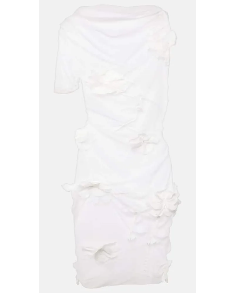 Jacquemus Miniabito Bocciolo in misto seta Bianco