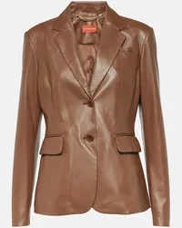 Altuzarra Blazer Fenice in pelle Marrone