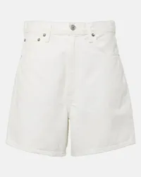 AGOLDE Shorts di jeans Stella a vita alta Bianco