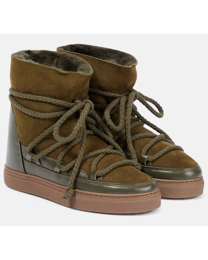 INUIKII Stivaletti Classic Wedge in suede Verde