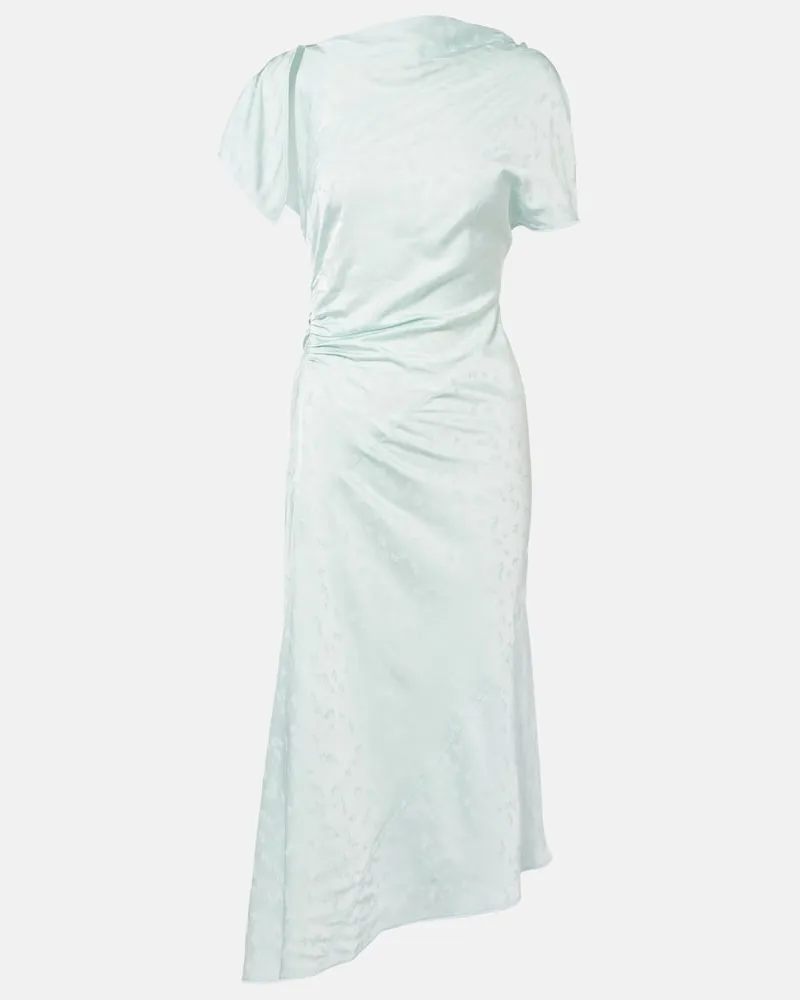Victoria Beckham Abito midi asimmetrico Blu