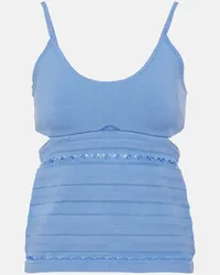 Victoria Beckham Top Cami con cut-out Blu