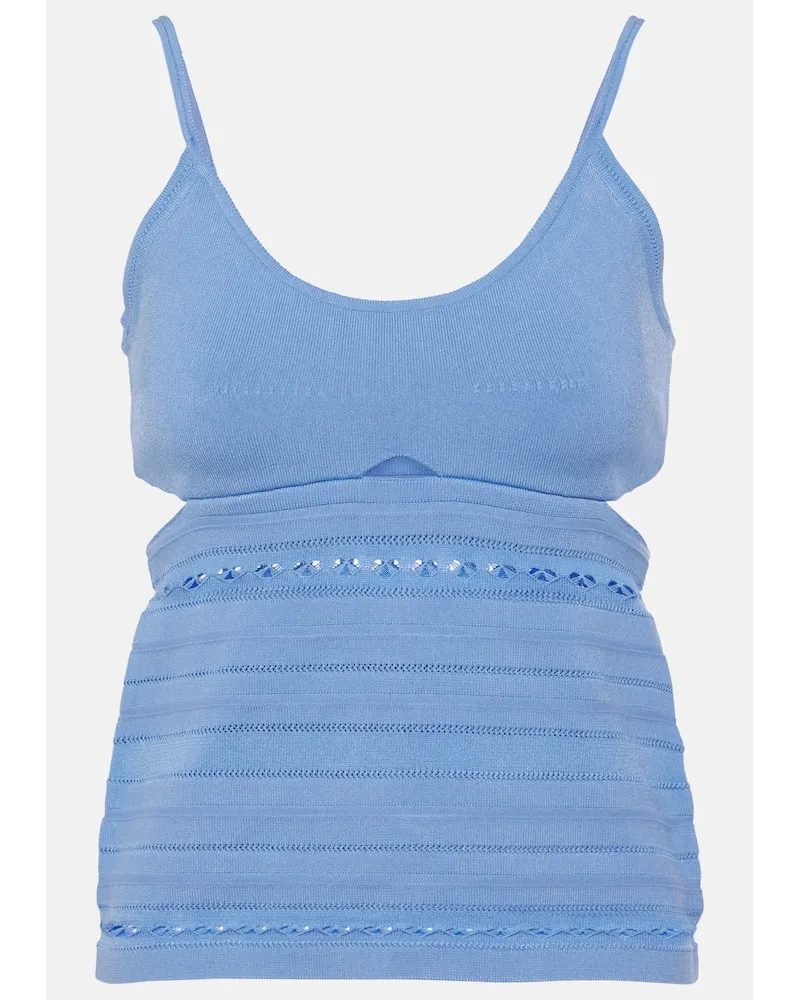Victoria Beckham Top Cami con cut-out Blu