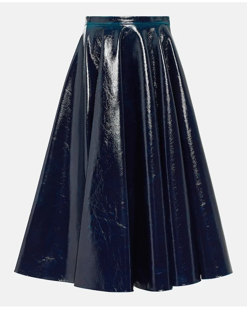 Alaïa AlaÃ¯a Gonna midi in misto lana Blu