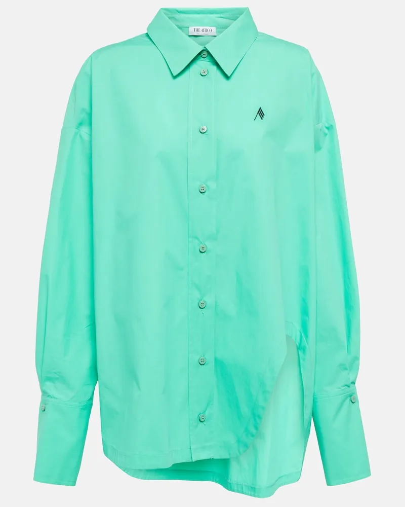 ATTICO Camicia Diana in canvas di cotone Verde